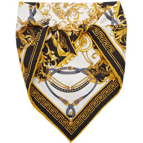 versace bandana|Versace collection scarf.